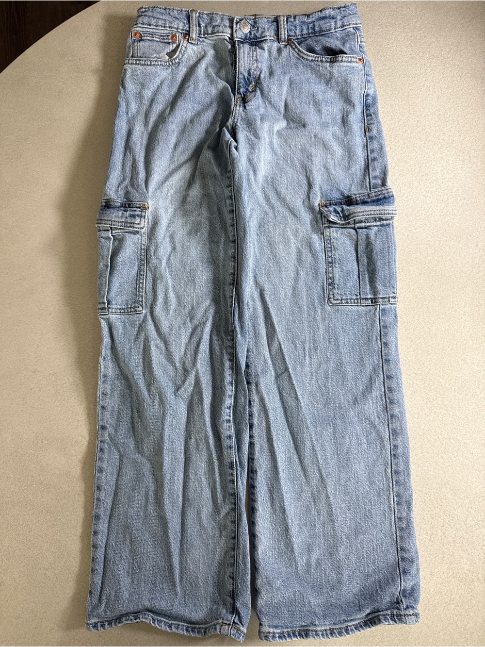 Levi's Light Blue Wide Leg Jeans
